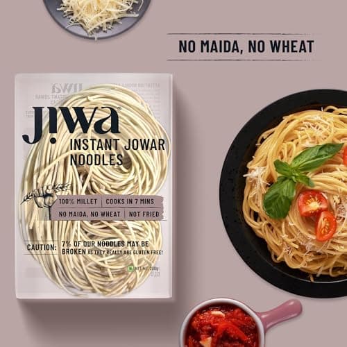 Jiwa Instant Jowar Noodles | Hakka Noodles | Cooks in 7 Minutes | Ready to Cook | 100% Millet | No Maida, No Atta | Not Fried | Gluten Free | 200 G — image 6
