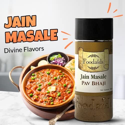 Foodaids Jain Masala Combo Pack Of 3(300Gm)-Chhole Masala Powder, Kitchen King, Pav Bhaji Masala -Pack Of 3 (100 Gm Each) No Onion, No Garlic. Navratri Special. — image 3
