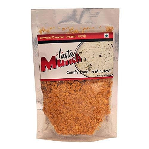Instamunch Instant Upwas Chutney Mix (Fasting Vrat Condiment) | Ready to Mix Side Dish for Vrat Ka Khana | No Onion Garlic Premix | 1 Pack