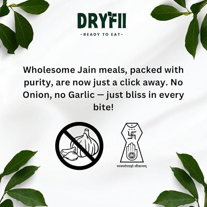 Dryfii Ready-to-Eat Jain Combo – Palak Paneer & Chole | 100% Natural, No Onion Garlic | Instant Indian Meal | Freeze-Dried Food | No Preservatives | Just Add Hot Water | 230g Servings — image 8