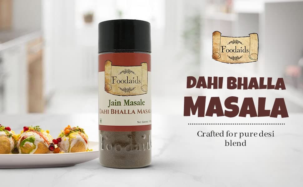 Foodaids Dahi Bhalla Masala- 100gm | Rajkachori | Dahi Vada | Chaat Papdi. No onion No garlic — image 6