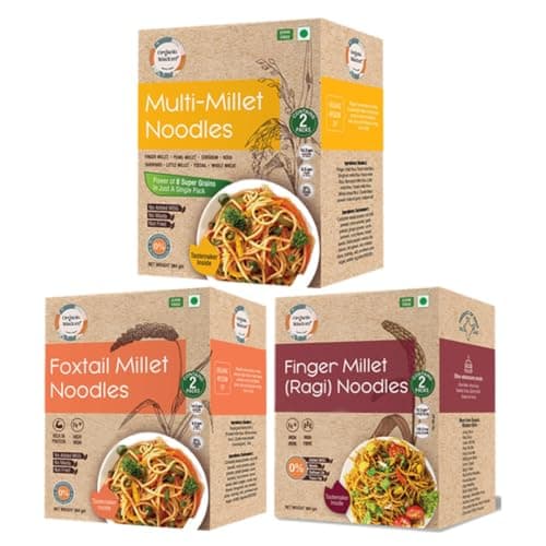 Organic Wisdom Ragi Noodles (Finger Millet) | Healthy Millet Noodles, Pack of 2 – 192g Each | No Maida, Not Fried, Sun Dried | No MSG, No Junk | High Calcium, Iron & Protein | Tastemaker Inside — image 8
