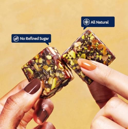 Farmley Dark Choco Orange Date Bites 200g I Dates Barfi Made with Dates,Cocoa Powder,Pista,Cashews,Almonds,Honey,Orange and Pure Ghee,Chocolate Flavoured Healthy Delicious Indian Sweets,No Added Sugar — image 5
