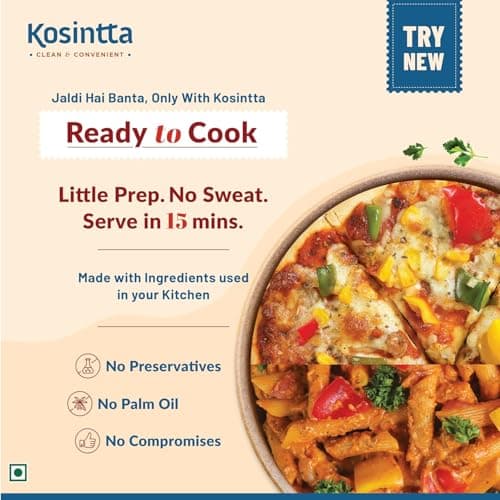 Kosintta Jain Pizza Pasta Sauce 150g (Pack of 2) | No Onion No Garlic | Authentic Italian Taste | Ready to Use Cooking Sauce | Perfect for Pizza Pasta & Snacks | Rich Flavor | Jain Friendly | Healthy & Tasty Sauce — image 8