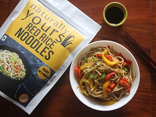 Naturally Yours Red Rice Hakka Noodles | No Maida, Non-Fried, Vegan, Preservative Free | No Onion No Garlic, Jain Friendly | High Iron, Antioxidants & Fiber | Healthy & Easy to Digest | 180g Pack — image 5