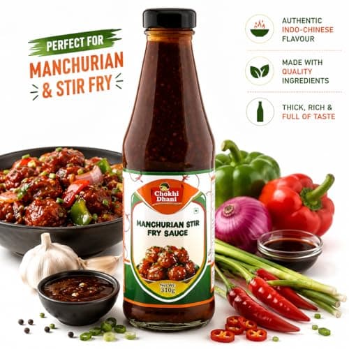 Chokhi Dhani Manchurian Sauce 310g | Indo Chinese Stir Fry Sauce | Cooking Sauce | Restaurant Style Manchurian Flavour — image 3