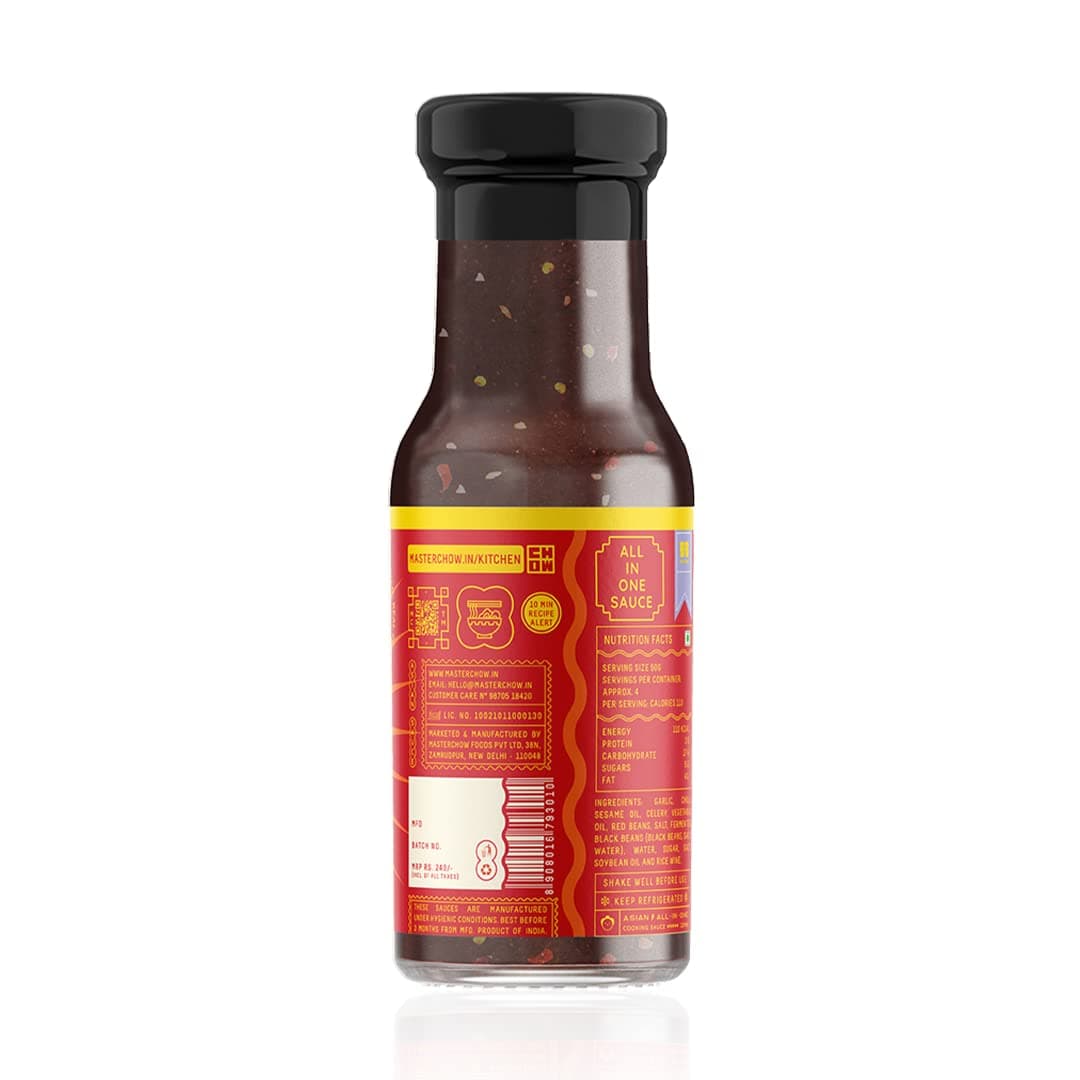MasterChow Sweet & Spicy Stir Fry Cooking Sauce - 220 gm | Medium Spicy | Serves 4-5 Meals | Delhi Belly Sauce — image 3