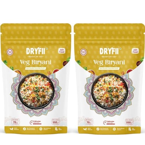 Dryfii Ready-to-Eat Instant Jain Veg Biryani | Pure Veg | Freeze Dried | No Onion, No Garlic | Rehydrated Weight 250 g — image 8