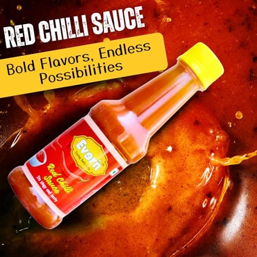 Everin Zingy and Zesty No Onion No Garlic Snack Sauce and Red Chilli Sauce Pack of 2, 200g each — image 7