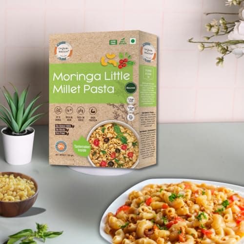 Organic Wisdom-Back to Roots Moringa Little Millet Macaroni, 180 g | Millet Pasta | No Maida, No MSG, No Refined Oil |Rich in Vitamin B & Antioxidants | No Maida, No MSG — image 6
