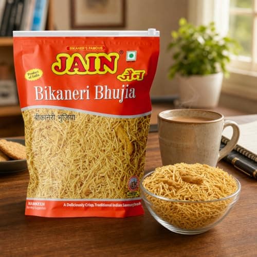 JAIN Bikaneri Bhujia, Size - 360g, Asli Bikaneri, Handmade, No Palm Oil, Zipper Pack — image 8