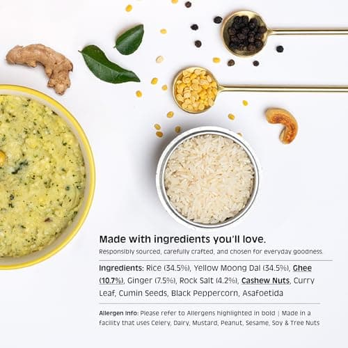 Chutnefy Ghee (Ven) Pongal (With Coconut Chutney & Sambar) | 95g Freeze-Dried Instant Meal | Just Add Hot Water to make a meal for 1 | 0% Preservatives or Additives — image 5
