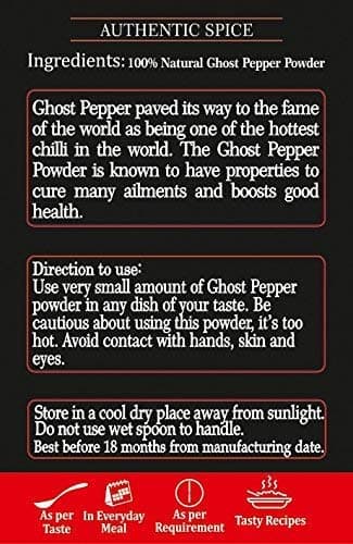 Shirish Masala Bhut Jolokia Powder | Ghost Pepper Powder | Hottest Naga King Dry Red Chilli (Organically Grown) 25 Gram Fire up any dish with a dash of this chilli powder — image 2
