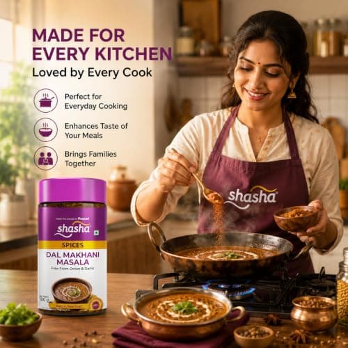 Shasha Dal Makhani Masala 100g - Spice Mix for Rich and Creamy Dal Makhani - No Onion or Garlic - From the House of Pansari — image 6