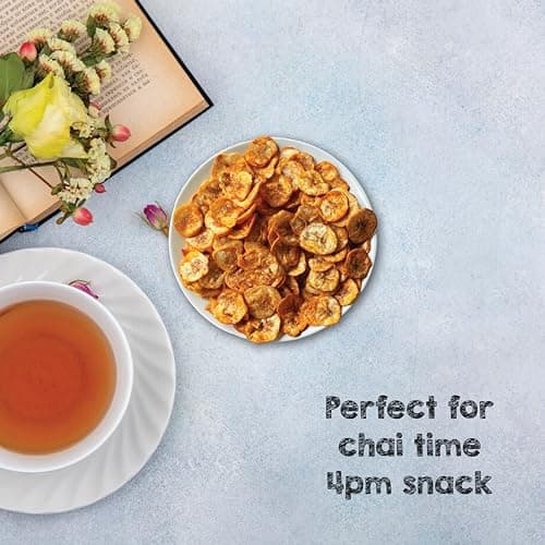 SelfCare By Suman Agarwal Roasted Plantain Chips - Plain & Masala - (Combo Pack) 125g Each| Healthy - Gluten Free | Savoury - Namkeen - Grocery | Workout - Tea time Snacking | Jain & Travel Friendly — image 6