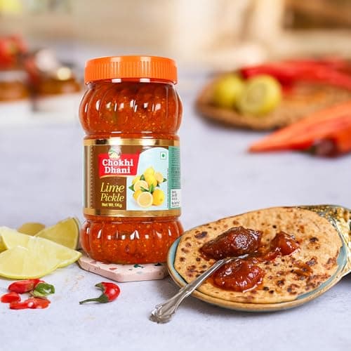 Chokhi Dhani Lime Pickle 1kg | Traditional Nimbu Achar | Spicy Tangy Lemon Pickle | Homemade Style Indian Achar | Oil Free | No Onion No Garlic | Khatta Chatpata Taste — image 3