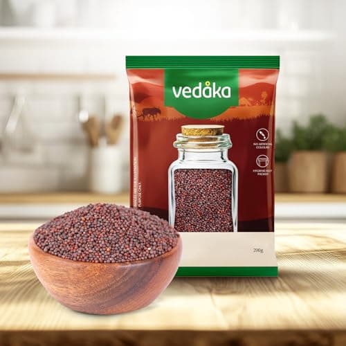 Amazon Brand - Vedaka Mustard (Rai) Whole, Big 200 g — image 6