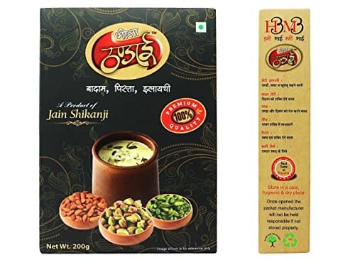 HBMB Jain Shikanji Thandai Powder 200g | Authentic Traditional Summer Cooling Drink Mix | Pure Refreshing Thandai Masala with Natural Herbs & Spices | Pack of 1 — image 2
