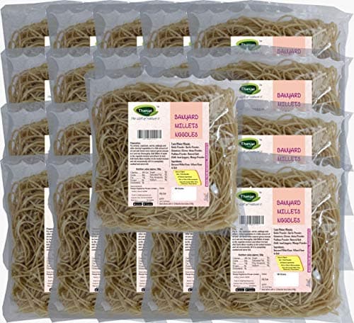 Thanjai Natural Barnyard Millet Noodles 180 Grams X 20 (3600 Grams) of Homemade Natural Millet Noodles( No Preservatives, No Chemicals, No Artificial Extract)
