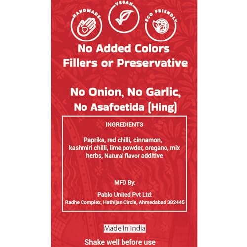 Ashwat Jain Peri Peri Sprinkler - No Onion No Garlic - For Multipurpose Seasoning - Fries, Sweet Corn, Makhana, Papad, Khichdi (90 gm) — image 4