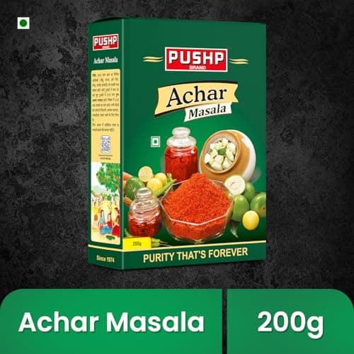 Pushp Achar Masala | 200g Box | Premium Blend of Traditional Spices | Ready-to-Use Pickle Mix | Authentic Homemade Pickle Masala | No Added Preservatives (Pack of 1) — image 3