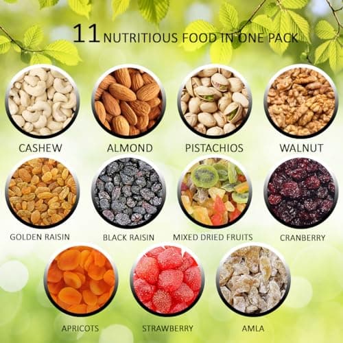 Forest Found 750g Premium Mix Dry Fruits & Nuts | 9+ Varieties Superfood Blend | Roasted Almonds, Cashews & Berries | Healthy Snack for Weight Loss & Immunity — image 3