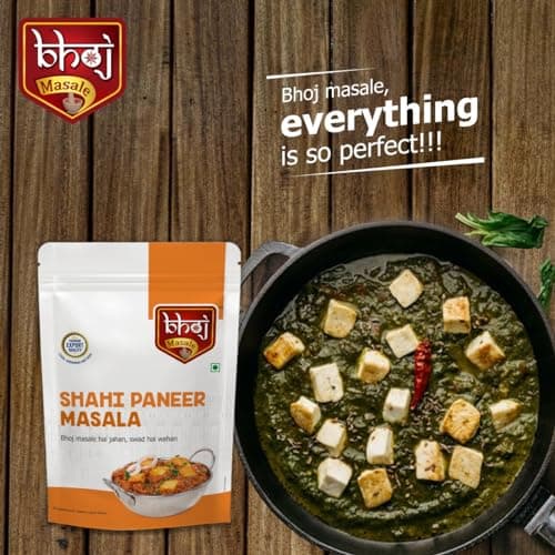 Bhoj Masale Shahi Paneer Masala Powder 200GM |Authentic Blend of Spices for Delicious North Indian Curry | Ideal for Home Cooks and Vegetarians. No Colour, No Preservatives, No Onion & No Garlic (Jain Masala) — image 6