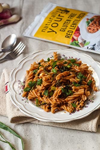 Naturally Yours Red Lentil Pasta | 200g Pack | Gluten-Free, No Maida, No Onion No Garlic, 100% Jain Friendly, Vegan, Preservative-Free | High Plant Protein & Fiber | Healthy Pasta | Pack of 1 — image 5