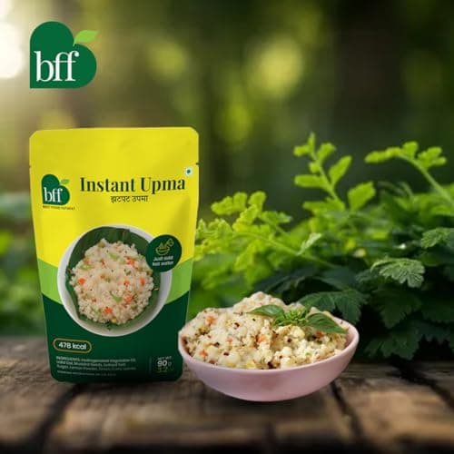 BFF Instant Upma 90g | Indian Breakfast Mix | Just Add Water | Made with Semolina & Spices | Convenient Meal for Home, Office & Travel (Pack of 2) — image 7
