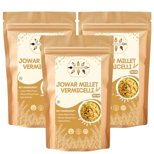 Millet Mania Jowar Millet Vermicelli | Healthy Snacks for Kids & Adults | Guilt-Free Pasta & Noodles Alternative | No Maida, No Preservatives | High-Fiber & Wholesome Meal | 210g (Pack of 1) — image 6