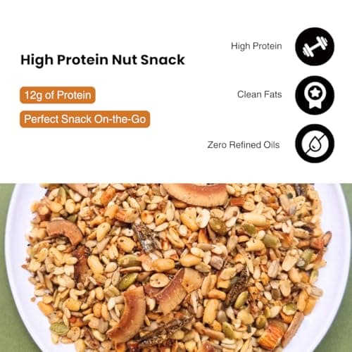 KILOBEATERS Zero Sugar Roasted South Indian Style Nuts Namkeen Healthy Mixture Snacks for Diet, Zero Preservative - 400 g (Pack of 1) — image 8
