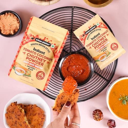 Urban Platter South Indian Style Instant Tomato Coconut Chutney Powder, 200g / 7oz [Nariyal ki Chutney, Just Add Water] — image 4
