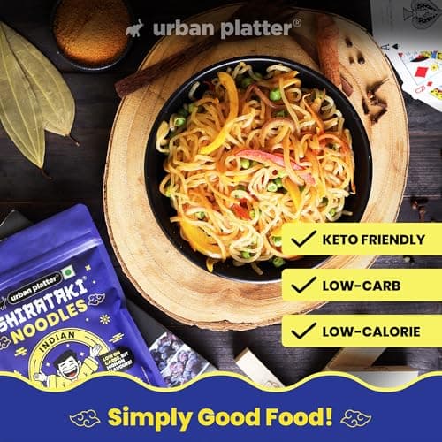 Urban Platter Indian Mast Masala Shirataki Noodles, 279g (Konjac Noodle | Keto-friendly, Low-Carb, Fat-free | Zesty Indian Masala | Ready in Minutes) — image 5