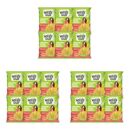 WickedGud Nourishing Masala Instant Noodles (69 gm x 6)| Healthy Noodles | No Maida | No Palm Oil | No Added MSG | High Protein — image 7