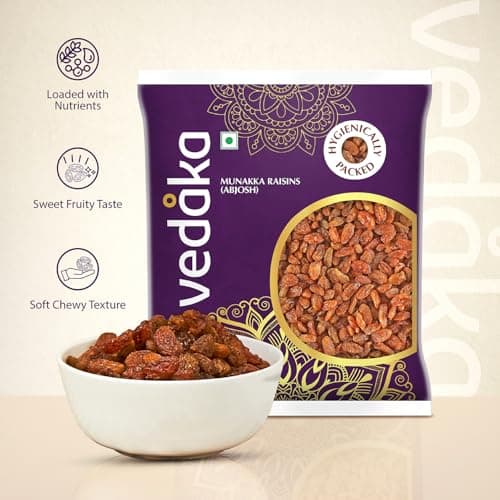Amazon Brand - Vedaka Munakka Raisins (Abjosh) | 500 g | Naturally Sweet | Rich Authentic Flavour | Perfect Travel Snack — image 2