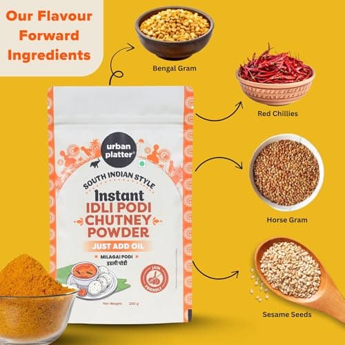 Urban Platter South Indian Style Instant Idli Podi Chutney Powder, 250g (Milagai Podi | South Indian Gunpowder | Ready-to-Use | Perfect for Idli, Dosa and Rice) — image 5