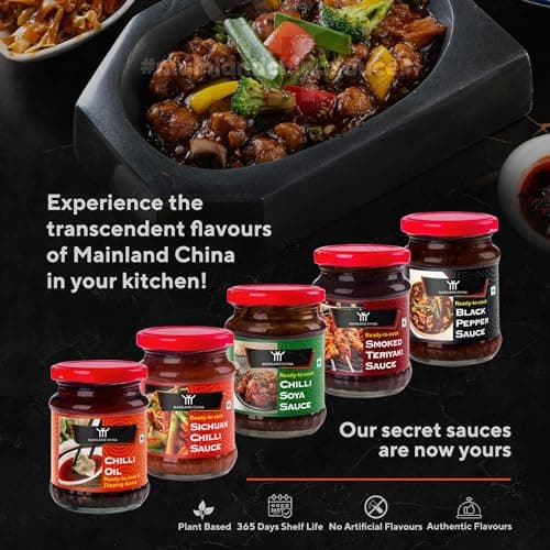 Mainland China Hot & Spicy Chilli Soya Sauce 225g | Ready to Cook, Plant Based with No Artificial Flavours | Perfect for Restaurant Style Meals, Stir Fry, Sautéing & Chinese Cuisine — image 5