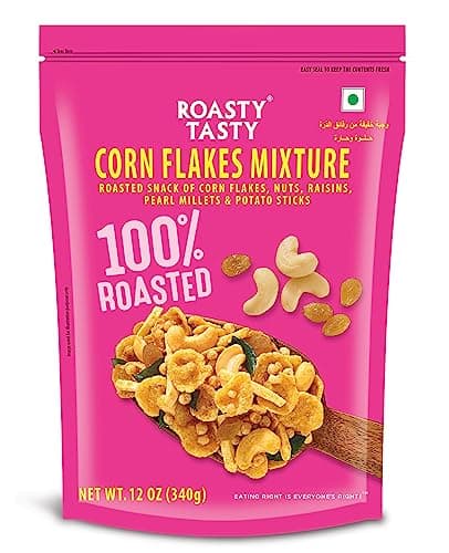Roasty Tasty Multigrain Diet Mixture - Palm Oil Free for Kids - Millet Namkeen - Healthy Snacks for All - Roasted with Millets & Seeds - No Onion No Garlic Namkeens - 340 G — image 6