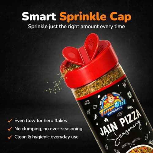Time Out Popcorn No Garlic & Onion Jain Pizza Seasoning,120g, Pasta,Italian & Indian Dishes,Pack of 2 — image 5