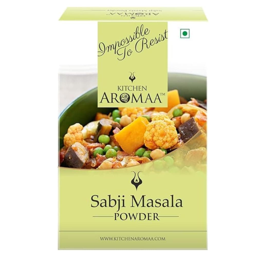 Kitchen Aromaa Sabji masala powder, No Onion - No Garlic, Jain Special Masala, 100 gm (Pack of 1) Zero added Colours, Fillers, Additives & Preservatives
