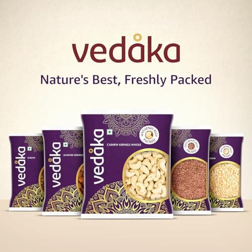 Amazon Brand - Vedaka Almonds | 200 g | California Almonds | 100% Natural Badam Giri | Rich In Protein & Dietary Fiber | Crunchy Texture & Delicious Nutty Flavour | No Added Preservatives — image 8
