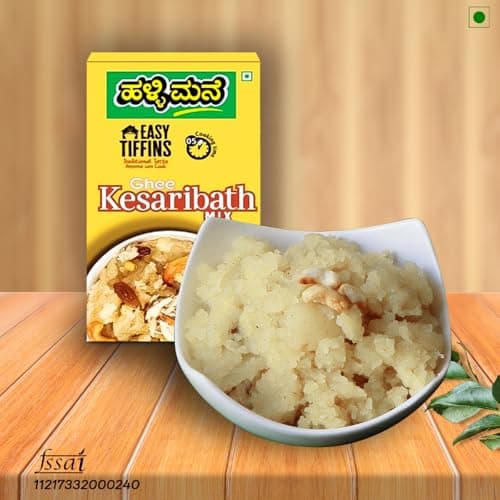 HALLI MANE Kesari Bath Mix 200G-Ready To Eat Food Products-Made With Pure Ghee-No Preservatives-100% Vegan|5 Minute Instant Mix&Easy Cook Breakfast Mix|Pack Of 1 — image 3
