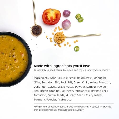 Chutnefy Tiffin Sambar | 75g Freeze-Dried Instant Dry Mix | Just Add Water to make 5-6 servings (375g) | 0% Preservatives or Additives — image 5