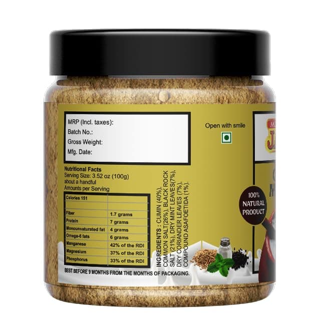 AADESHWAR JAIN Chaas Masala | Buttermilk Masala | Helpful for digestion | Ready to Sprinkle | Chhach Masala Powder (100g) — image 2