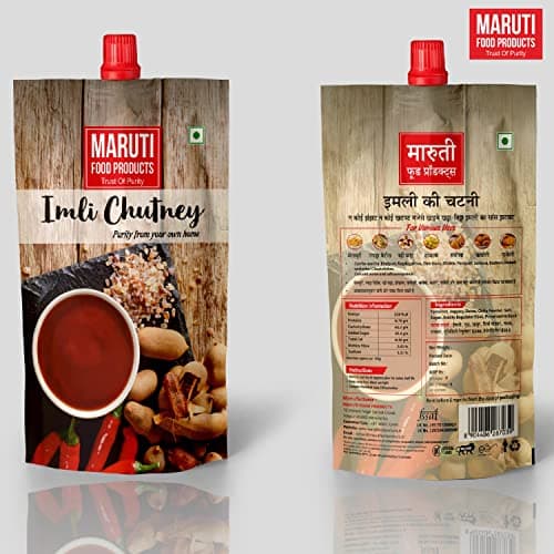 Maruti Food Products imli Chutney Tangy Delight: Tamarind Sweet Chutney - Imli Khajoor Ki Khatti Meethi Chatpati Chutney| No Artificial Flavors, Gluten Free, Jain Friendly (Pack of 2) — image 3