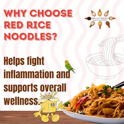 Millet Mania Red Rice Millet Noodles | Healthy And Delicious | Vegan | Indian Origin (Pack of 1) — image 5