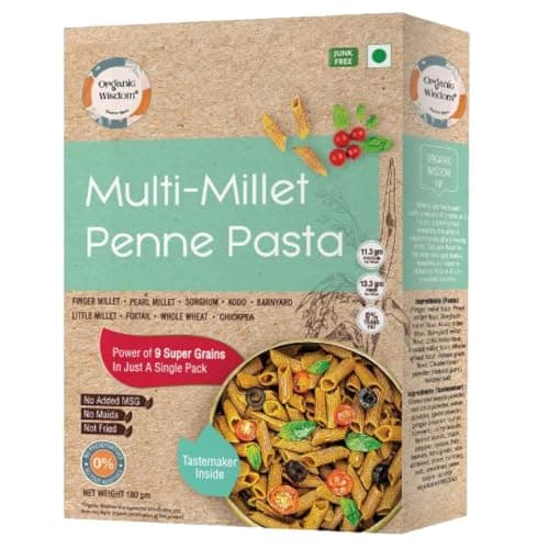 Organic Wisdom-Back to Roots Moringa Little Millet Macaroni, 180 g | Millet Pasta | No Maida, No MSG, No Refined Oil |Rich in Vitamin B & Antioxidants — image 8