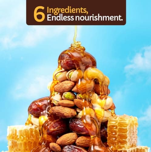 Farmley Date Bites I Dates Barfi Made with Dates, Pista, Cashews, Almonds, Honey and Pure Ghee I Dry Fruits Nuts, Healthy Snacks Sweets,Gluten Free, No Added Sugar (200g, Dates Bites Jar) — image 8