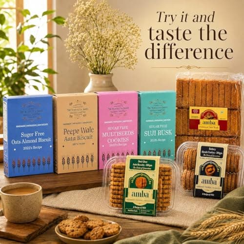 Khas-Khas Suji Rusk (350g) – Premium Poppy Seed Semolina Toast – Handmade Jain Rusk with Cardamom & Fennel – Traditional 1984 Recipe – Crispy Tea-Time Snack — image 6