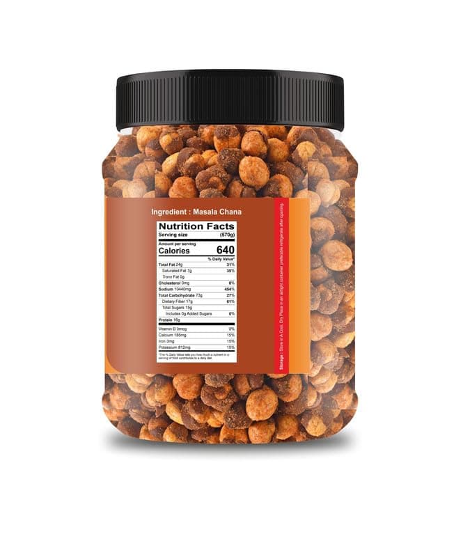 SANWARIYA NUTS Roasted Chana Nimboo Pudina, roasted No Onion No Garlic | Roasted Chana Namkeen Snacks Gluten-Free | Crunchy Protein Snacks |Pudina Lemon Flavour chana Ready to eat 250gm — image 2